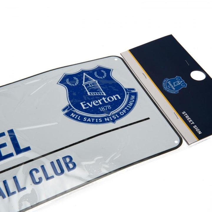 Everton FC White Street Sign