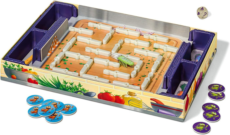 Glow in the Dark Bugs in the Kitchen Board Game, side angle