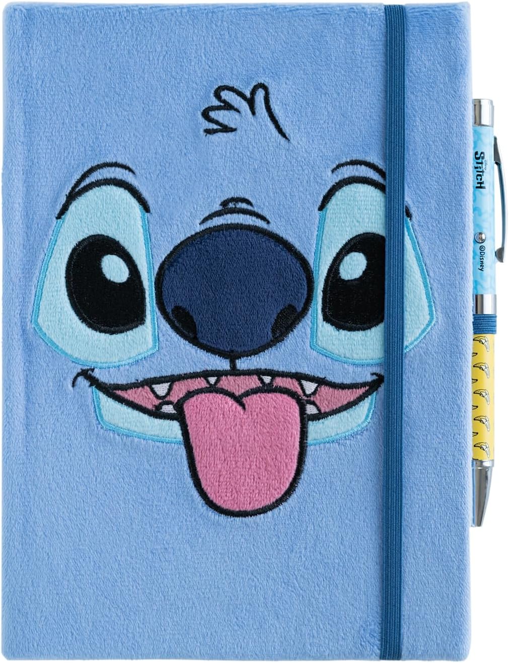 Disney Stitch A5 Notebook Plush Cover with Projector Pen