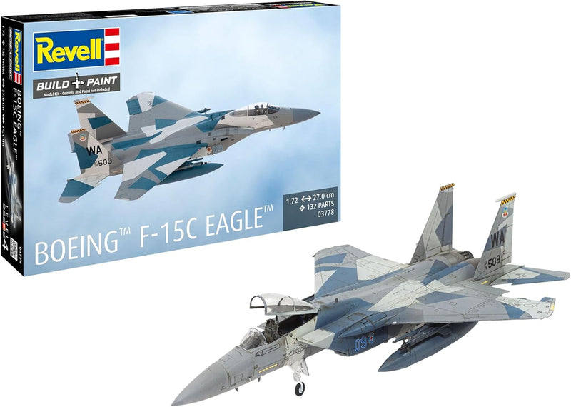 REVELL Boeing F 15C Eagle 1:72 Model Set