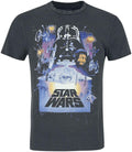 Star Wars Vintage Poster SuperHeroes Inc. Acid Wash T-Shirt