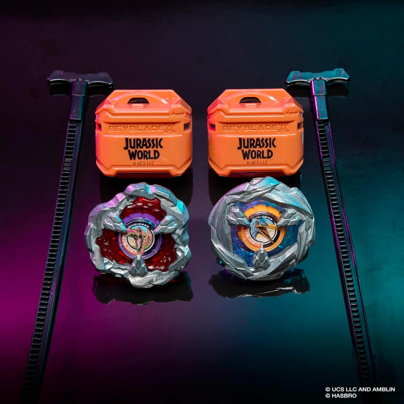 Beyblade X Jurassic World Spinosaurus vs Quetzalcoatlus Multipack Set
