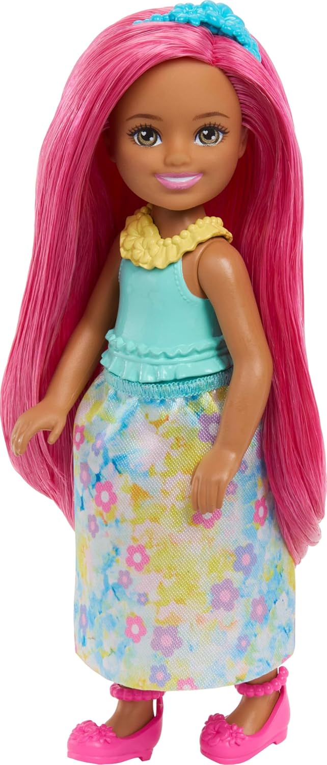 Barbie Chelsea Fantasy Royal Doll with Pink Hair - Image 5