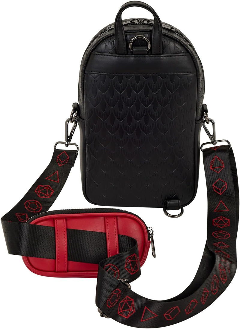 Loungefly - Dungeons & Dragons Sling Bag close up detail