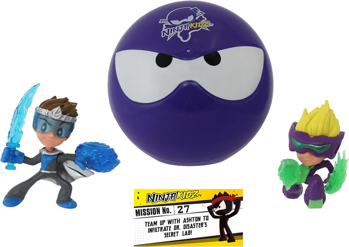 Mystery Ball Series 3 Ninja kidz Collectible Mini Ninja Head