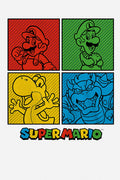 Nintendo Super Mario Squares Kid's T-Shirt, side angle