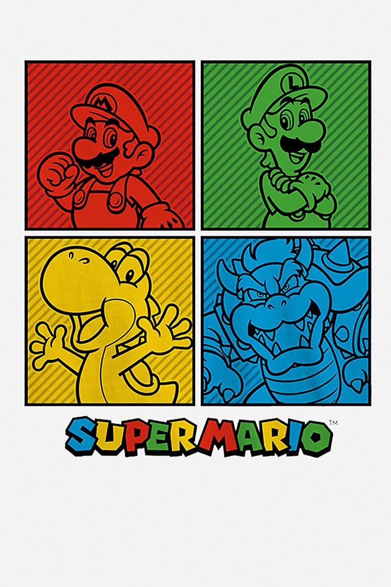 Nintendo Super Mario Squares Kid's T-Shirt, side angle