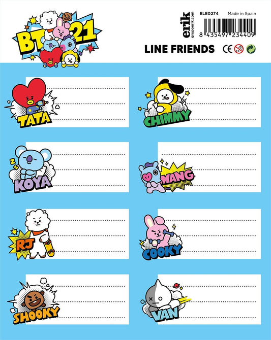 Self-Adhesive Labels BT21 alternate view