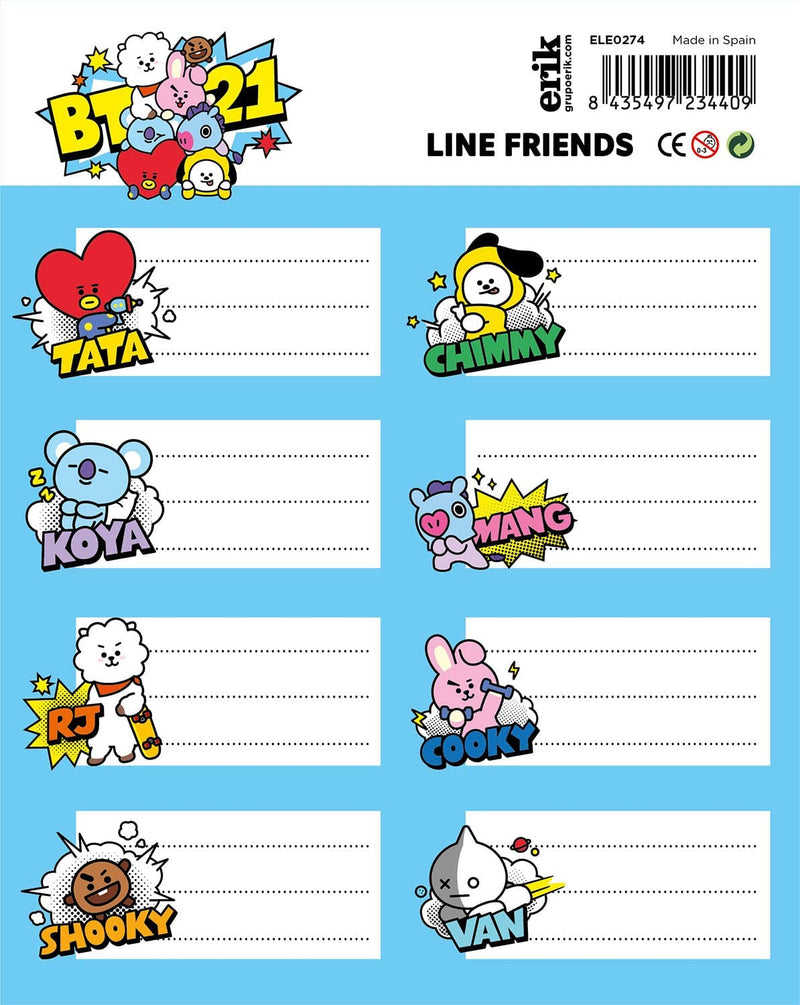 Self-Adhesive Labels BT21 alternate view