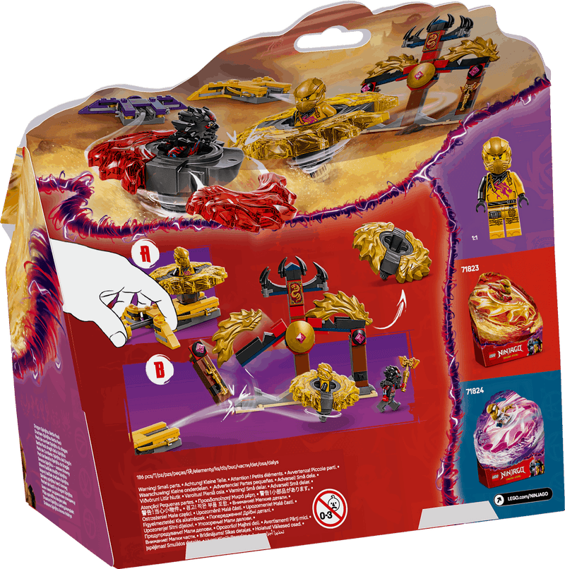 Lego Ninjago 71826 Dragon Spinjitzu Battle Pack Playset for Age 6 & Up, in display