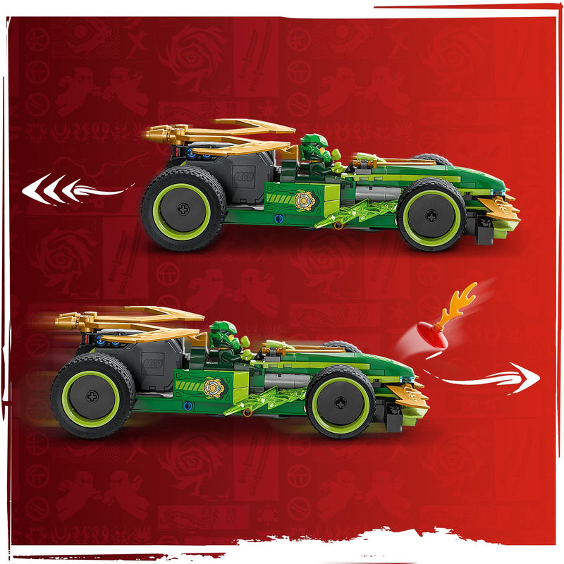 Lego Ninjago 71828 Lloyd's Pull-Back Race Car Playset for Ages 7 & Up, rear view