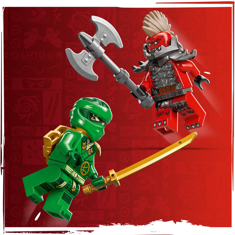 Lego Ninjago 71829 Lloyd's Green Forest Dragon Playset for Ages 6 & Up, packaging shot