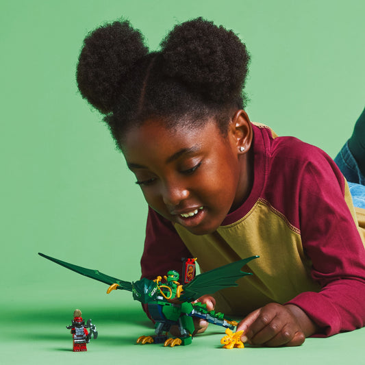 Lego Ninjago 71829 Lloyd's Green Forest Dragon Playset for Ages 6 & Up, alternate view