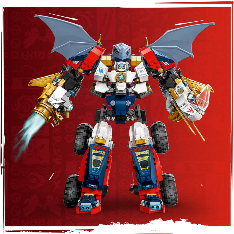 Lego Ninjago 71834 Zane's Ultra Combiner Mech Playset for Ages 9 & Up, close-up detail