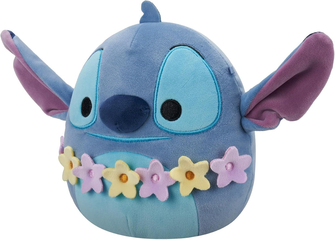 Squishmallows Disney Stitch Wearing Lei Flower Chain 10" Plush