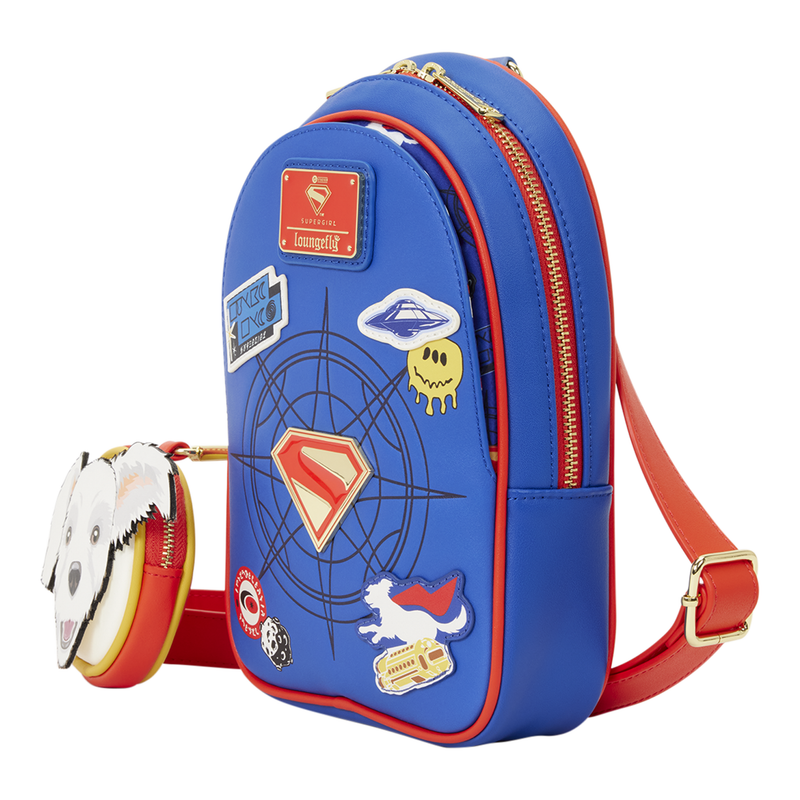 Loungefly Supergirl Krypto Sling Crossbody Bag
