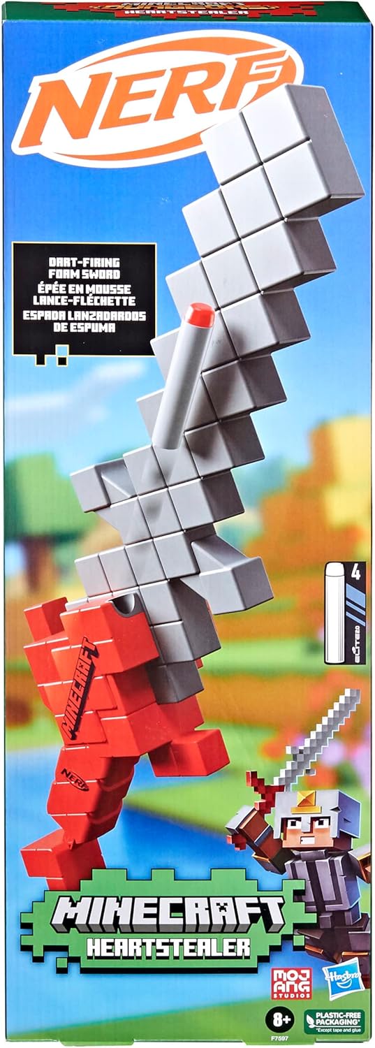 Nerf Heartstealer Minecraft Sword, alternate view