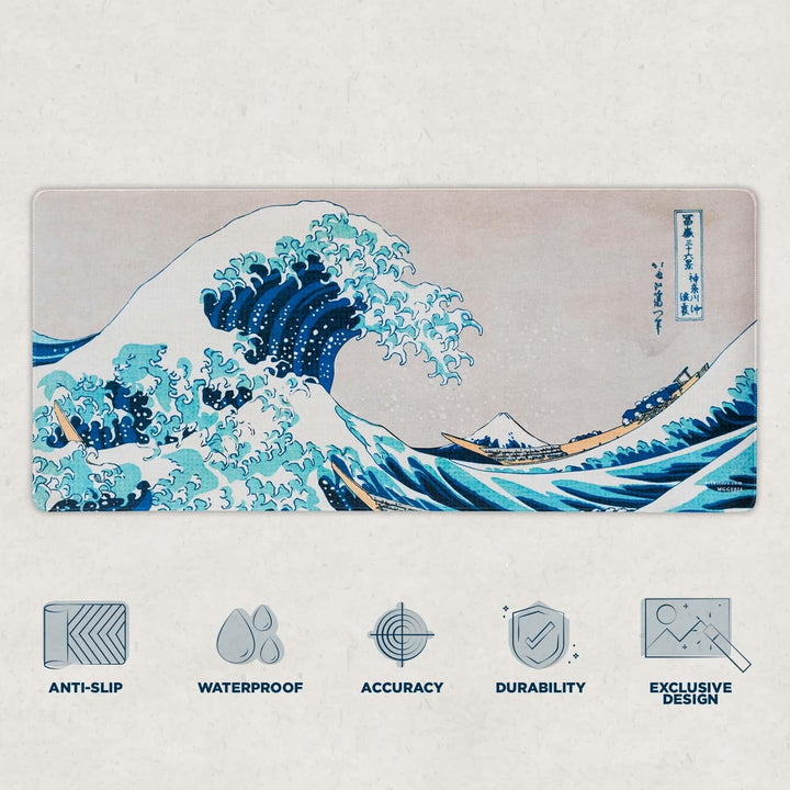 The Great Wave Off Kanagawa Hokusai XL Mouse Mat