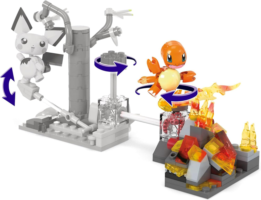 MEGA Pokémon Action Figure Building Toys Charmander's Fire-Type Spin