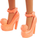 Barbie Brunette with Polka Dot Romper Doll, rear view