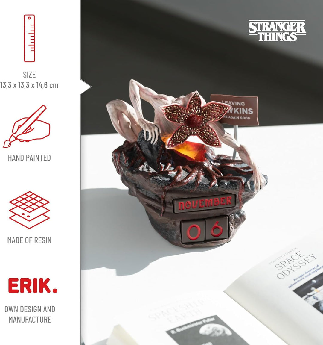 Stranger Things Demogorgon 3D Perpetual Calendar