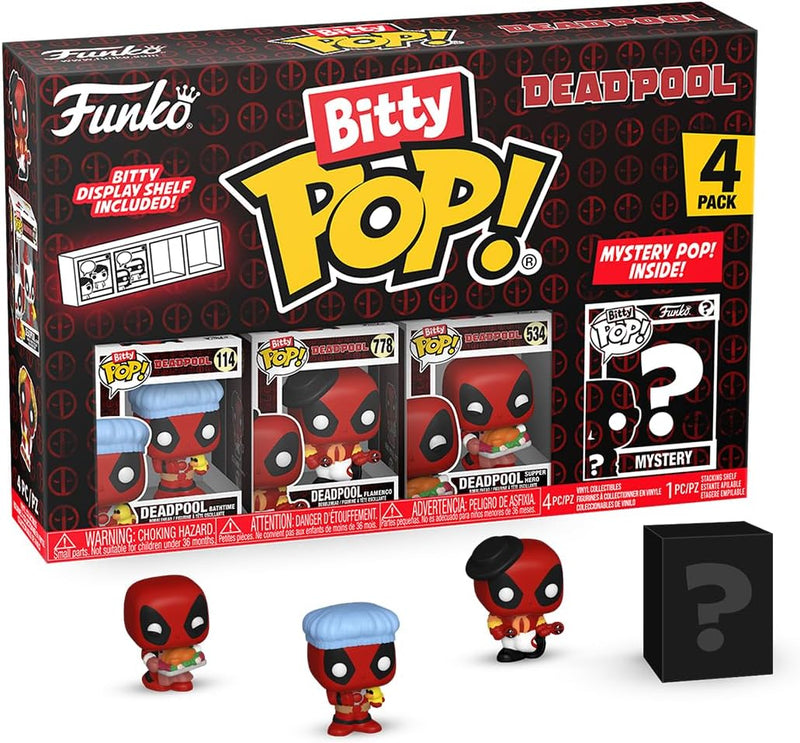 Funko POP! Bitty 4 pack Deadpool collectible from Marvel