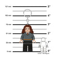 LEGO Harry Potter Hermione Granger Light Up Keychain 8 cm, side angle