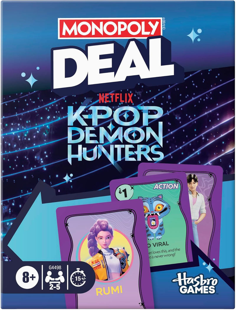 Monopoly Deal: KPop Demon Hunters Card Game collectible from Hasbro