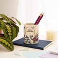 Alice in Wonderland Ceramic Pen Holder design detail