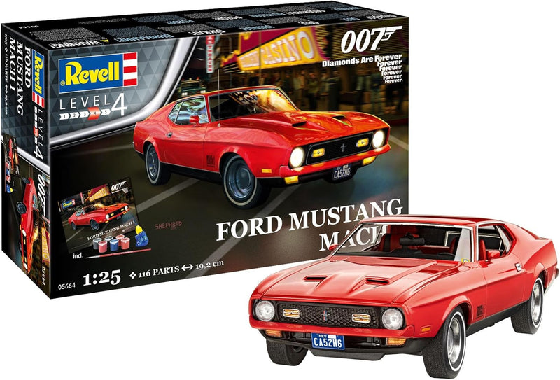 REVELL 05664 - James Bond Ford Mustang Mach 1" 1:25 Scale Model Set