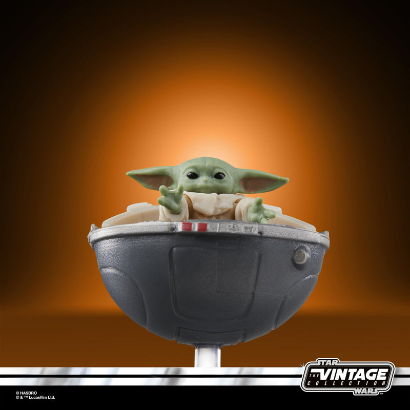 Star Wars Grogu Vintage Collection Collectible Figure, in display