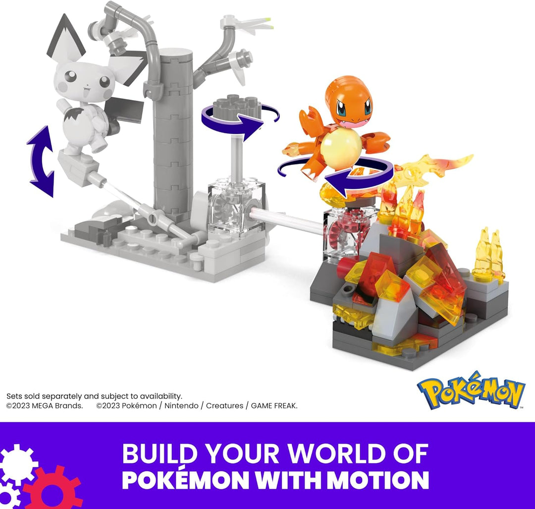 MEGA Pokémon Action Figure Building Toys Charmander's Fire-Type Spin