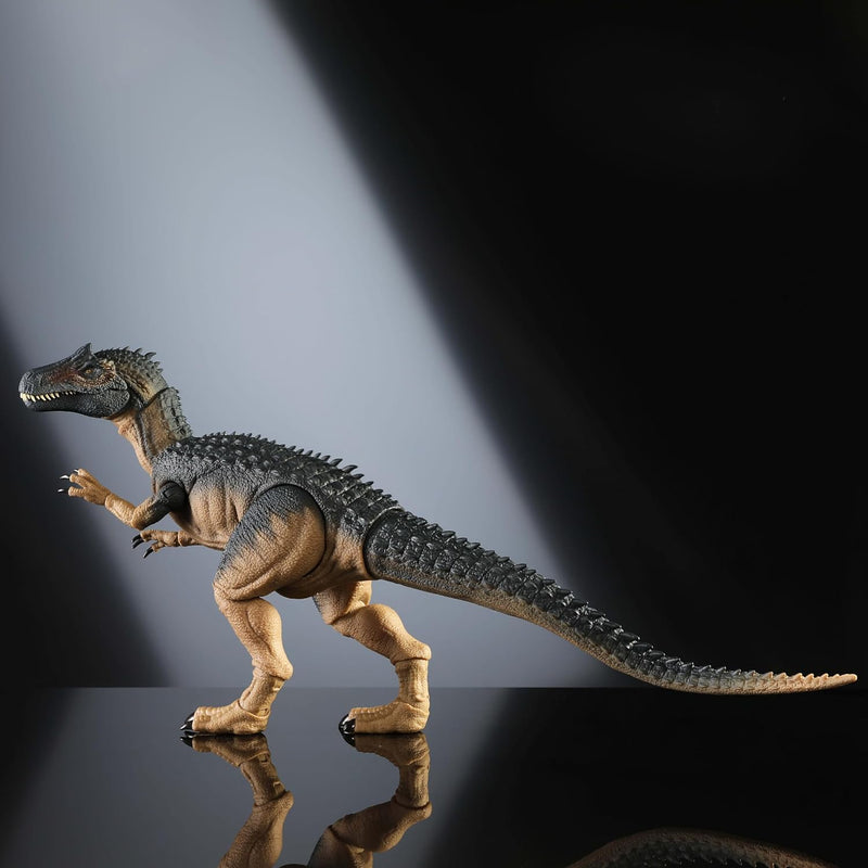 Jurassic World Hammond Collection Allosaurus Action Figure, in display