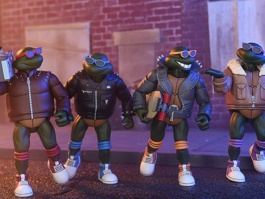 TMNT Cartoon Punk Turtles 4-Pack 7" Scale Action Figures Teenage Mutant Ninja Turtles (view 2)