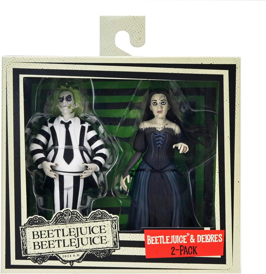 Beetlejuice Beetlejuice Toony Terrors Beetlejuice And Delores 6" Scale Action Figure 2-Pack