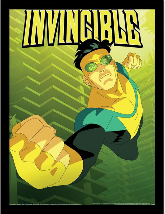 Invincible Fly Punch Framed Collector Print 40 x 30cm