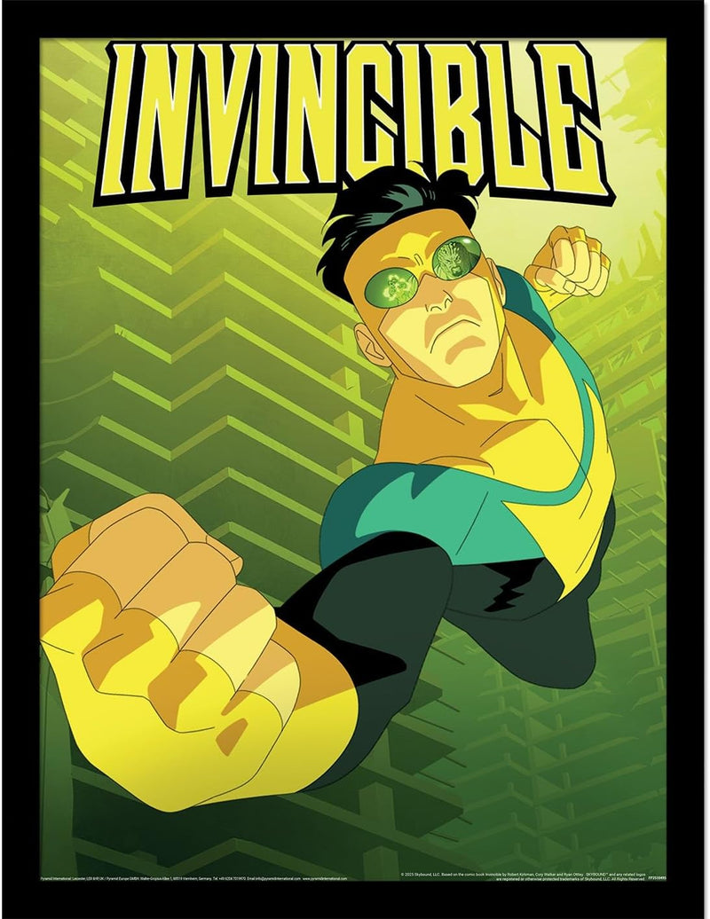 Invincible Fly Punch Framed Collector Print 40 x 30cm