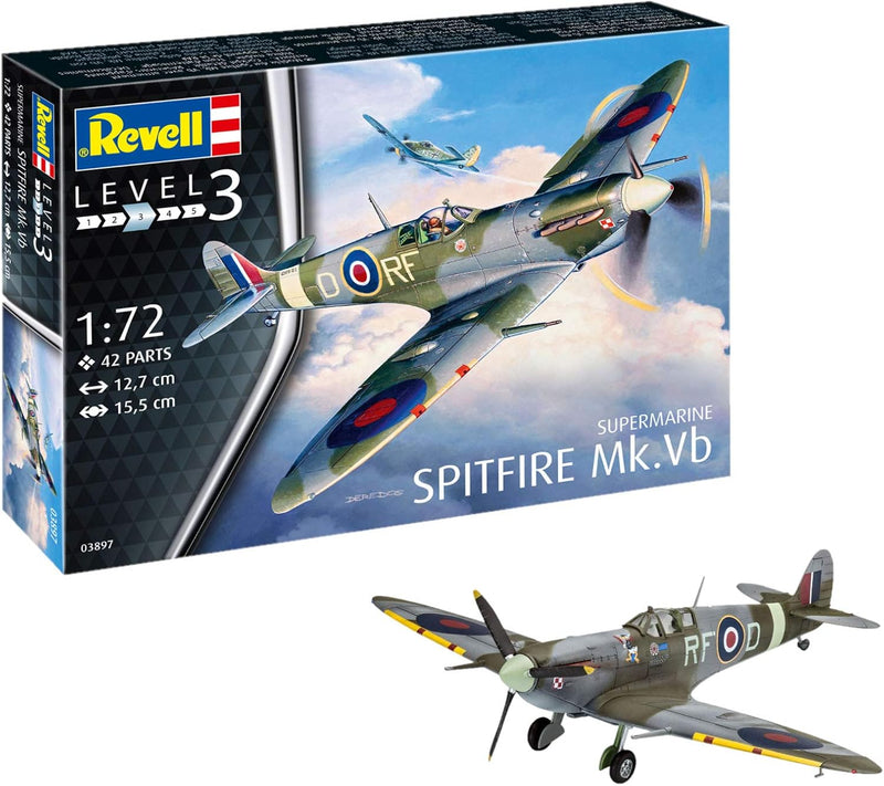 REVELL 03897 Supermarine Spitfire Mk.Vb 1:72 Scale Model Plane