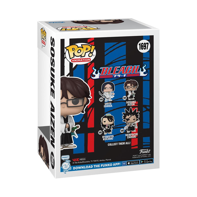 Funko Aizen Bleach POP! Animation Vinyl Figure 9 cm, packaging shot