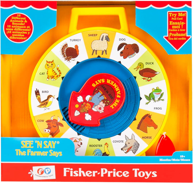 Fisher-Price Classic See 'n Say Farmer Says Toy back view