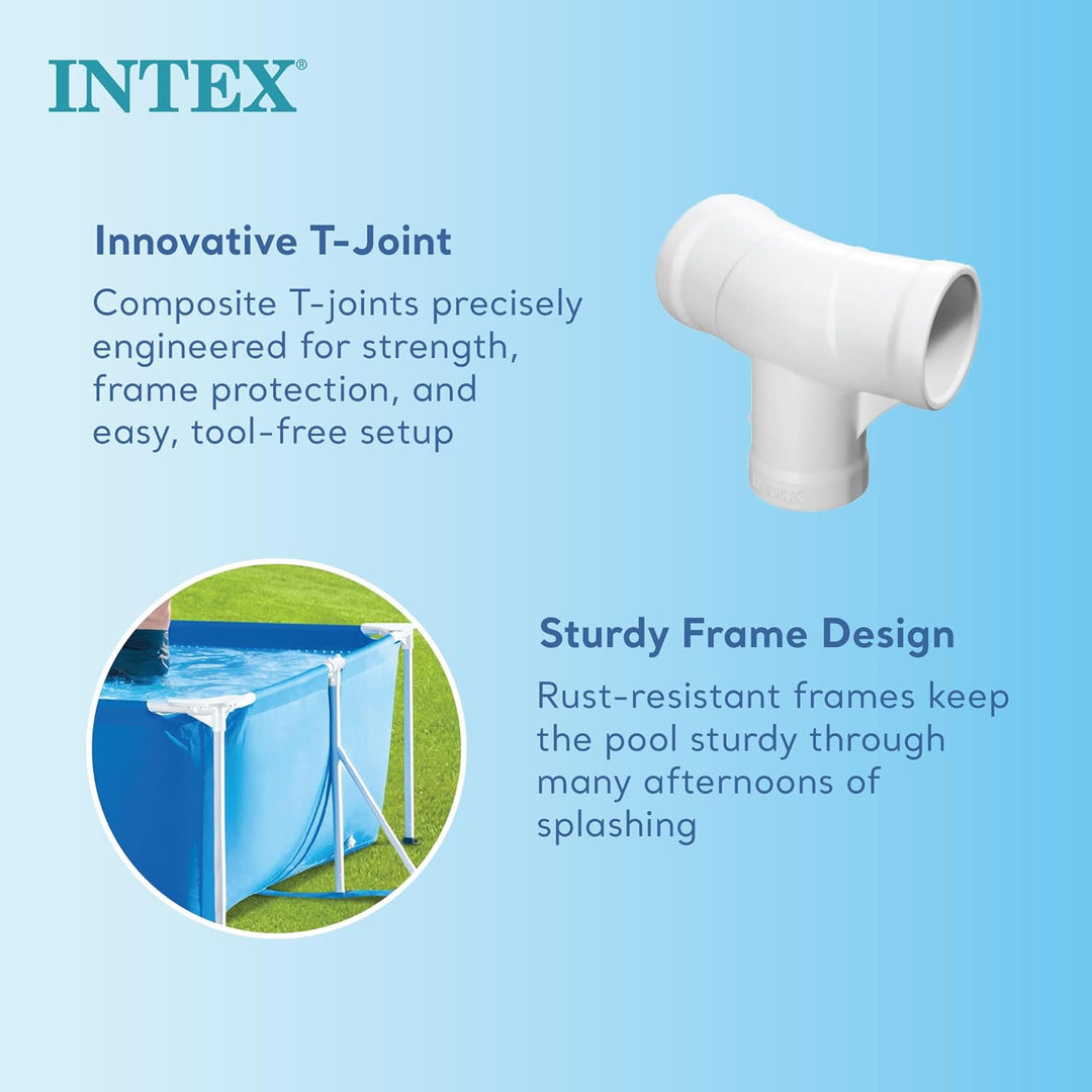Intex 3m x 2m x 0.75m Metal Rectangular Frame Set Swimming Pool