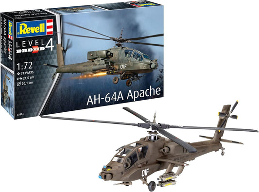 REVELL 03824 AH-64A Apache 1:72 Scale Model Helicopter