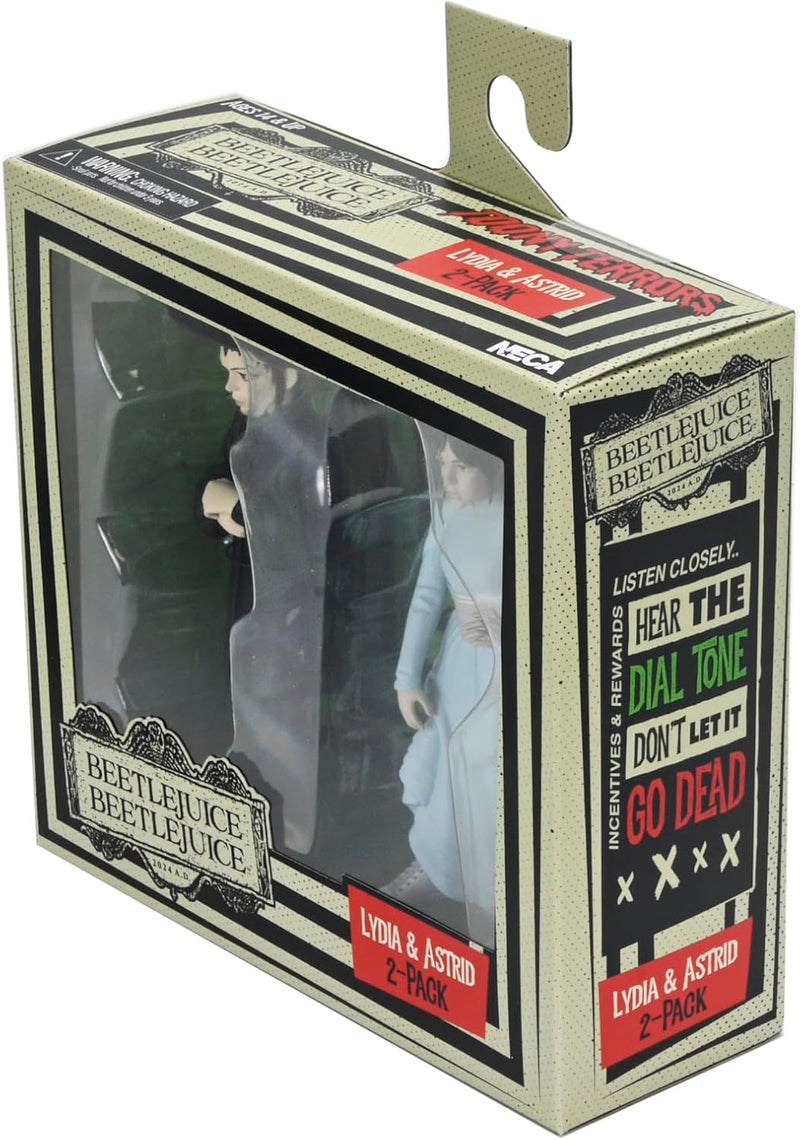 Beetlejuice Beetlejuice Toony Terrors Lydia And Astrid 6" Scale Action Figure 2-Pack (view 3)