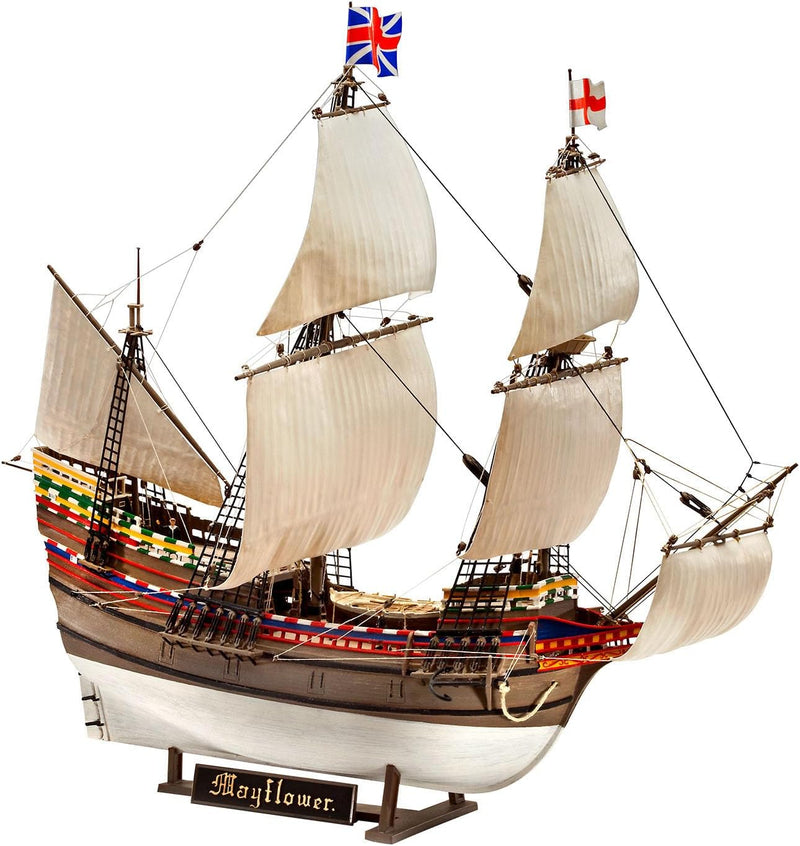 REVELL 05684 Mayflower 400th Anniversary 1:83 Scale Model Boat Set - Image 3