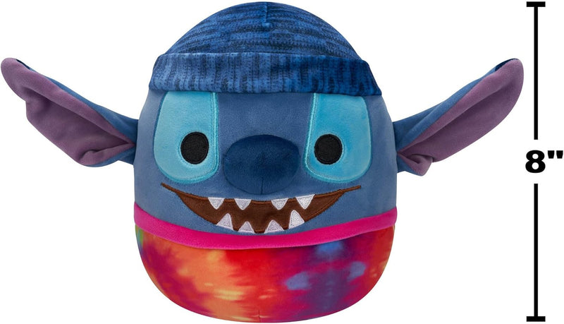 Squishmallows 8''Stitch Tie Dye Wearing Beanie Plush - Image 6