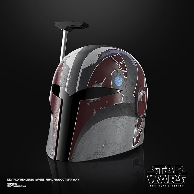 Star Wars The Black Series Sabine Wren Premium Electronic Helmet, rear view