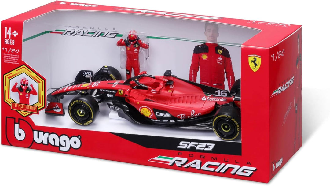 Formula 1 Ferrari SF-23 Charles Leclerc Official Diecast Model with Driver Figure