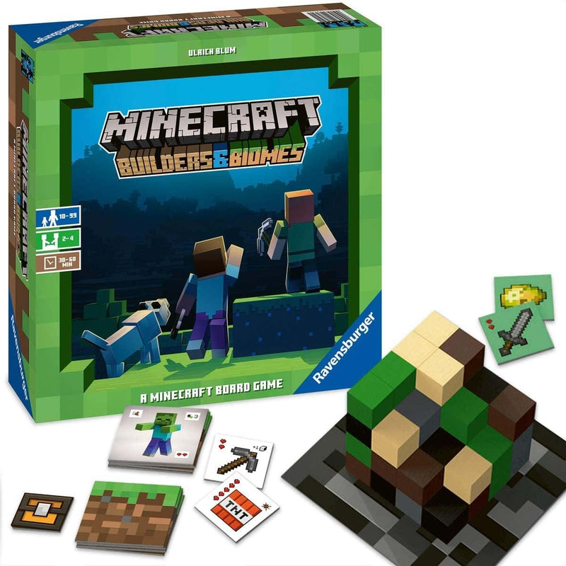 Ravensburger Minecraft Builders & Biomes Strategy Board Game, alternate view