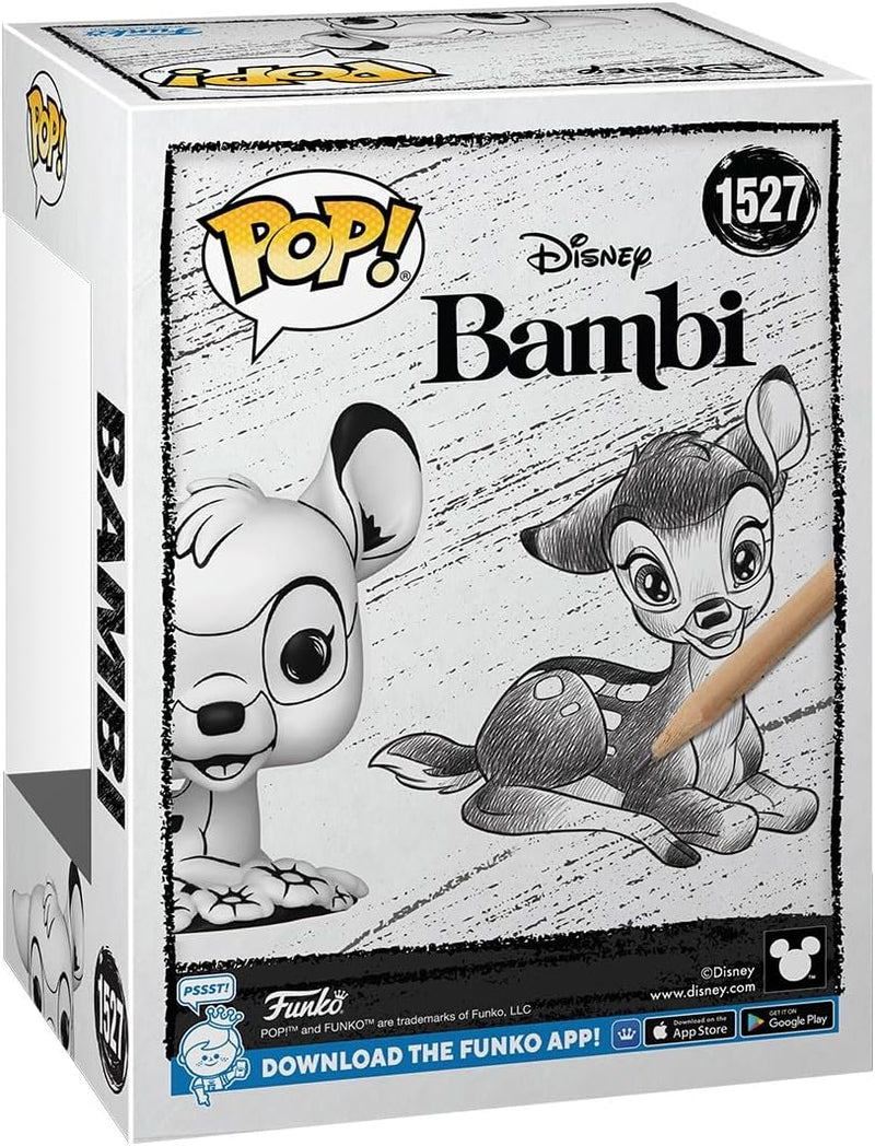 Funko POP! Disney: Sketched - Bambi #1527, side angle
