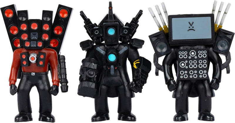 Skibidi Toilet Action Figure Mini Titan Collection Series One 3 Pack - Image 4